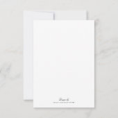 Chic Black White Monogram Response RSVP Card Kaartje (Achterkant)