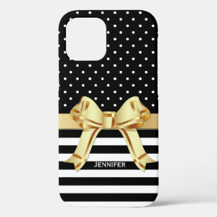 Chic Black & White Patronen Case-Mate iPhone Case