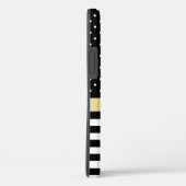 Chic Black & White Patronen Case-Mate iPhone Case (Achterkant / Rechts)