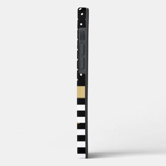 Chic Black & White Patronen Case-Mate iPhone Case (Achterkant / Links)