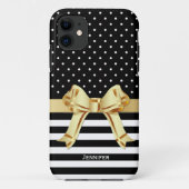 Chic Black & White Pattern Case-Mate iPhone Case (Achterkant)