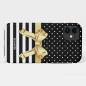 Chic Black & White Pattern Case-Mate iPhone Case (Achterkant (horizontaal))