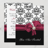 Chic Black & White Rehearsal Dinner Invitation Kaart (Voorkant / Achterkant)