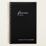 Chic Black White Script wekelijks niet-gedateerd Planner<br><div class="desc">Krijg dingen die met onze zwarte en witte manuscriptplanner worden gedaan. Wekelijkse en maandelijkse pagina's voor zakelijke of persoonlijke planning,  planning en notities maken. Stickers inbegrepen. De pagina's zijn leeg zodat kunt u op elk ogenblik beginnen.</div>