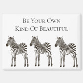Chic Black White Zebra's Magneet (Voorkant)