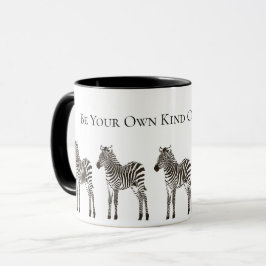 Chic Black White Zebra's Mok