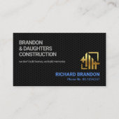 Chic Black Wire Mesh Women Contractor Handyman Visitekaartje (Voorkant)