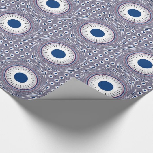 Chic-blauw Cadeaupapier (Hoek)