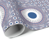 Chic-blauw Cadeaupapier (Rol Hoek)