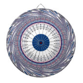 Chic-blauw Dartbord (Voorkant)