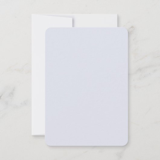 Chic Blauw en Wit Trouwen RSVP met QR-code (Achterkant)