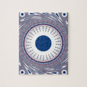 Chic-blauw Legpuzzel (Verticaal)