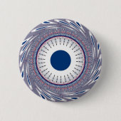 Chic-blauw Ronde Button 5,7 Cm (Voorkant)