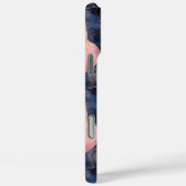 Chic Blauw Roze Abstract Case-Mate iPhone Case (Achterkant / Rechts)