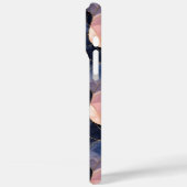 Chic Blauw Roze Abstract Case-Mate iPhone Case (Achterkant / Links)