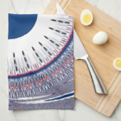 Chic-blauw Theedoek (Quarter Fold)