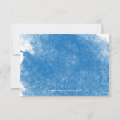 CHIC BLAUWE AQUAREL TROUW RSVP KAARTEN (Achterkant)