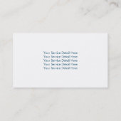 Chic Blauwgroen Blue Sequin Appointinder Afsprakenkaartje (Achterkant)