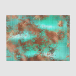 Chic Blauwgroen Copper Boho Tissuepapier