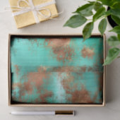 Chic Blauwgroen Copper Boho Tissuepapier (Geschenk)