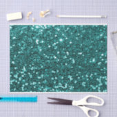 Chic Blauwgroen Faux Glitter Tissuepapier (Craft)