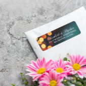 Chic Blauwgroen Gold Bokeh Glitter String Lights W Etiket