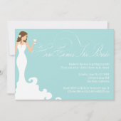 Chic Blauwgroen hier komt de schoeisel van de Brid Kaart (Voorkant)