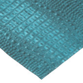 chic blauwgroen turquoise alligator print aqua bla tafelkleed (Gekanteld)