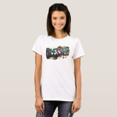 Chic BLESSED Artistiek Motief T-shirt (Voorkant volledig)