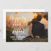 Chic bloeien | Nog lang en gelukkig na de trouwfot Aankondiging (Voorkant / Achterkant)