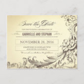 Chic  bloeit op de datum briefkaarten (Voorkant)