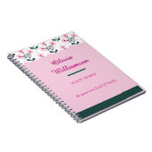 Chic Bloemen & Kleur-Blok Notitieboek (Rechterzijde)