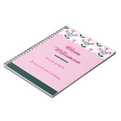 Chic Bloemen & Kleur-Blok Notitieboek (Linkerzijde)