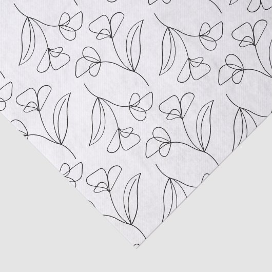 Chic bloemen tissuepapier (Detail)