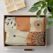 Chic Bloemen Warm Mandala Rustiek Herfst Tissuepapier (Geschenk)