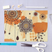 Chic Bloemen Warm Mandala Rustiek Herfst Tissuepapier (Craft)