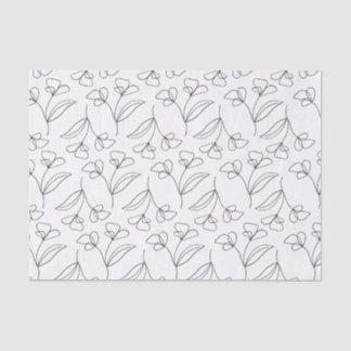 Chic bloemetjes tissuepapier