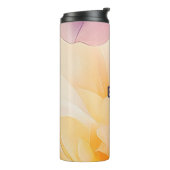 Chic Bloemige Aquarel Thermosbeker (Gedraaid links)
