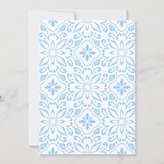 Chic Blooming Lemons Bridal Shower  Kaart (Achterkant)