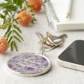 Chic Blossoms Memorial Gift voor rouwende Moeder Sleutelhanger (Zijkant)