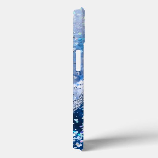 Chic Blue Agate w/Opalescent Sparkles Case-Mate iPhone Case (Achterkant / Rechts)