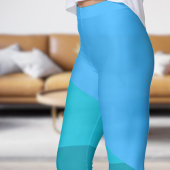 Chic Blue Angles Leggings