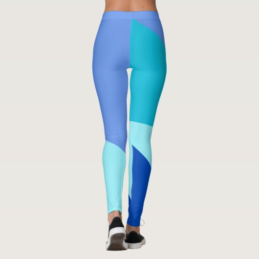 Chic Blue Angles Leggings (Achterkant)