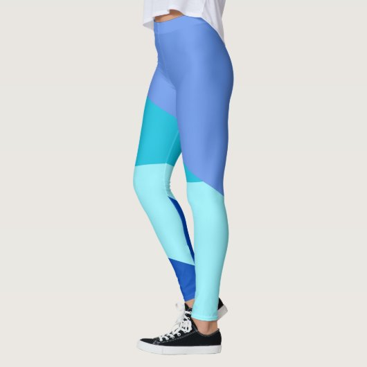 Chic Blue Angles Leggings (Links)