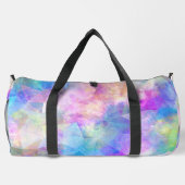 Chic blue aqua unicorn dripping glitter monogram plunjezak (Achterkant)