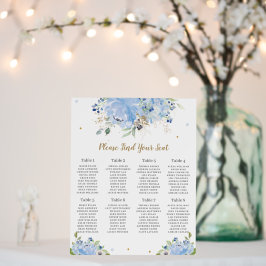 Chic Blue Balloons Floral Boy Baby shower Seating