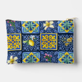 Chic Blue blauwgroen Siciliaanse citrus Mediterraa Etui (Achterkant)