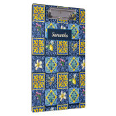 Chic Blue blauwgroen Siciliaanse citrus Mediterraa Klembord (Rechts)