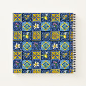 Chic Blue blauwgroen Siciliaanse citrus Mediterraa Notitieboek (Achterkant)