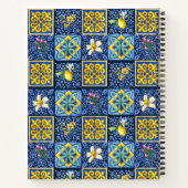 Chic Blue blauwgroen Siciliaanse citrus Mediterraa Notitieboek (Achterkant)